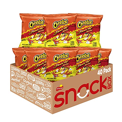 Cheetos Crunchy Flamin' Hot Cheese Snacks (40-Count Multipack)