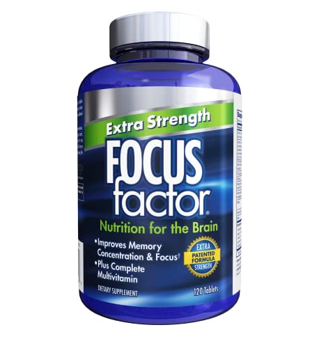 Focus Factor Adults Extra Strength Brain Supplement, 120 Count
