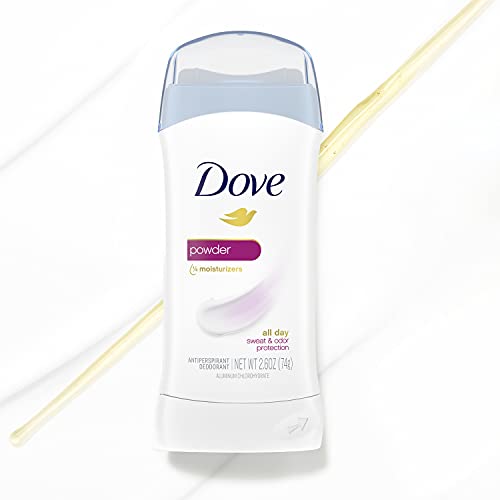 Dove Invisible Solid Antiperspirant Deodorant for Women, Powder, 2.6 oz (Pack of 6)