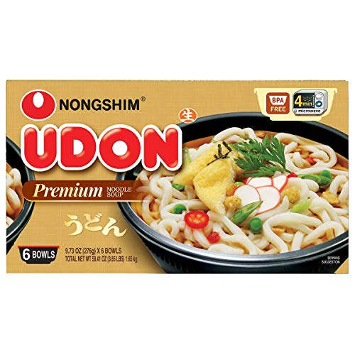 Nongshim Udon Noodle Bowl Soup, 9.73 oz (12 Bowls)