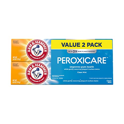 ARM & HAMMER PeroxiCare Clean Mint Fluoride Toothpaste (Twin Pack)