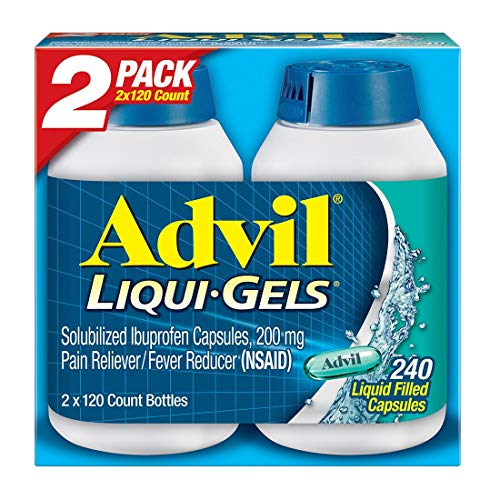 Advil Liqui-Gels Ibuprofen 200 mg Pain Reliever, 240 Count