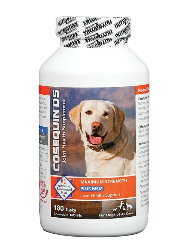 Cosequin MSM Joint Health Supplement for Dogs, 180 Chewable Tablets