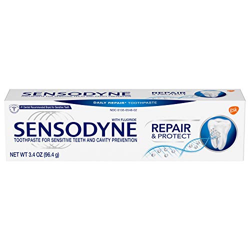 Sensodyne Repair & Protect Sensitivity Toothpaste with Fluoride, 3.4 oz (Pack of 2)