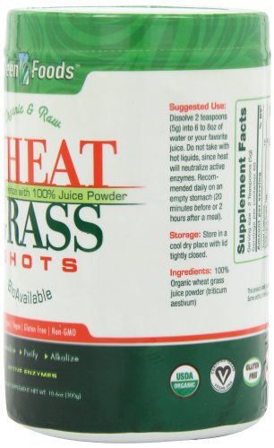 Green Foods Wheat Grass Shots Powder, 10.6 oz