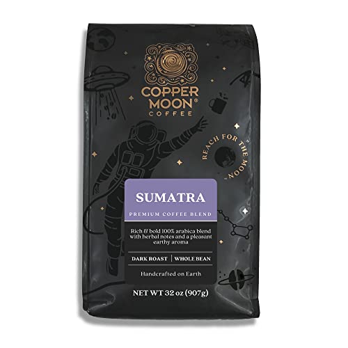 Copper Moon Sumatra Blend Whole Bean Coffee, Dark Roast (2 lb)