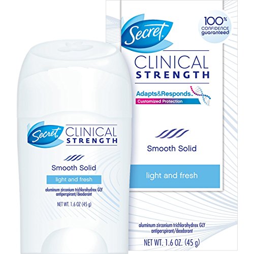 Secret Clinical Strength Soft Solid Antiperspirant Deodorant, Light & Fresh, 1.6 oz (Pack of 3)