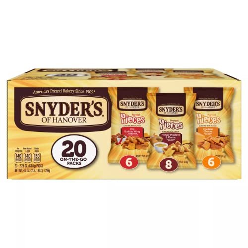 Snyder's of Hanover Pretzel Pieces Variety Pack (2.25 oz, 20 ct)