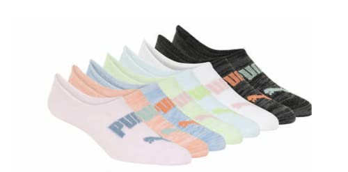 PUMA Women's No Show Sneaker Socks (8-Pack)