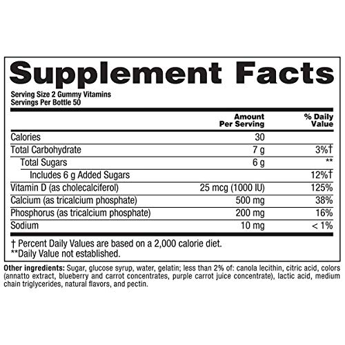 Vitafusion Calcium Gummy Vitamins, 200 Count