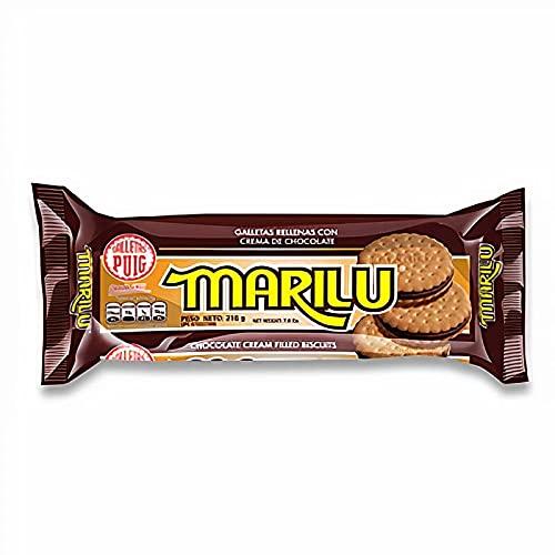 Marilú Chocolate Sandwich Cookies with Chocolate Cream, 2-Pack