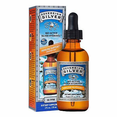 Sovereign Silver Bio-Active Silver Hydrosol 10 ppm, 2 oz Dropper