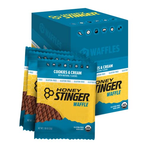 Honey Stinger Organic Energy Waffles, Cookies & Cream (12-Count)