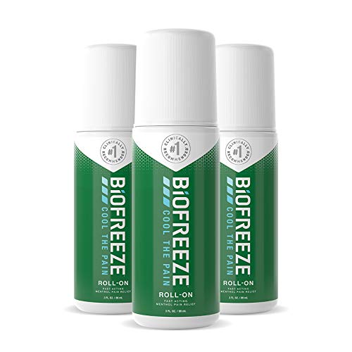Biofreeze Pain Relief Roll-On, 3 oz (Pack of 3)