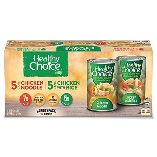 Healthy Choice Variety Pack Soup, 10-Count (15 oz Cans)