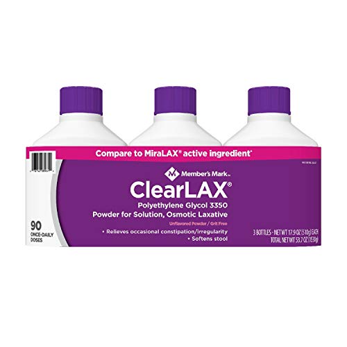 Member's Mark ClearLax Laxative Powder, 17.9 oz (3-Pack)