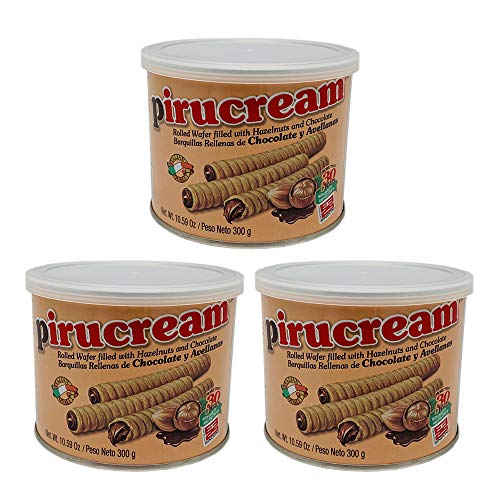 Pirucream Hazelnut Chocolate Spread, 10.59 oz Can (3-Pack)