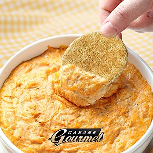 Casabe Gourmet Casabito Yuca Crackers, Sea Salt & Garlic, 12-Pack