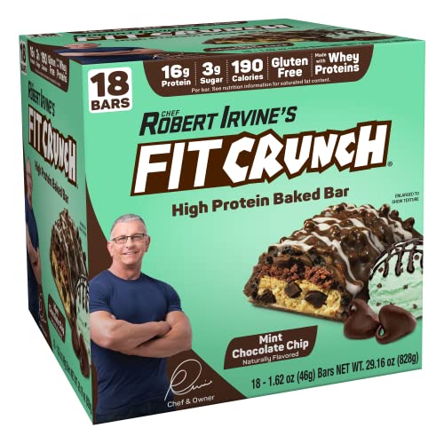 FITCRUNCH Snack Size Protein Bars, Designed by Robert Irvine