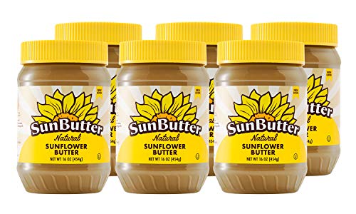 SunButter Natural Creamy Sunflower Butter, 16 oz (6-Pack)
