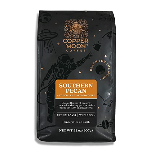 Copper Moon Southern Pecan Whole Bean Coffee, Medium Roast, 2 lb