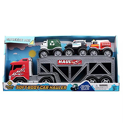 Member's Mark Soft Body Car Hauler Toy Truck, Red