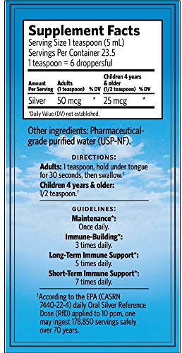 Sovereign Silver Bio-Active Silver Hydrosol 10 ppm