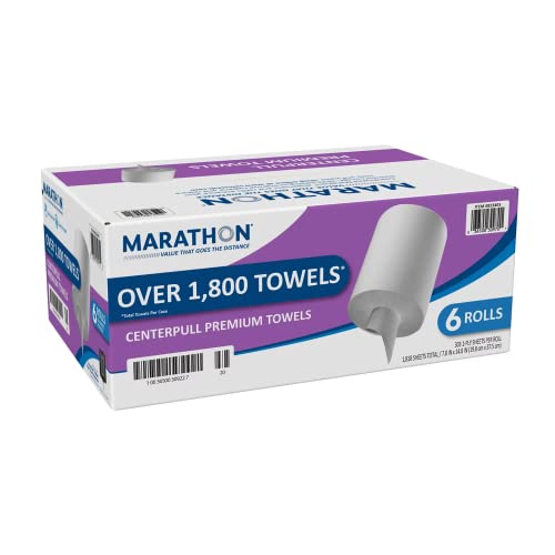 Marathon Center Pull Paper Towels, 6 Rolls