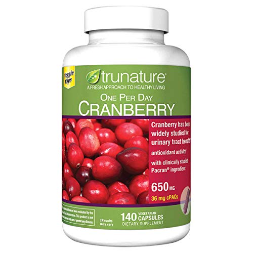 trunature Cranberry 650 mg Vegetarian Capsules