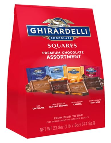 Ghirardelli Premium Chocolate Squares Assortment, 23.8 oz Bag