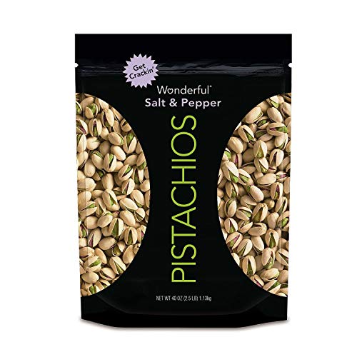 Wonderful Pistachios Salt & Pepper, In-Shell, 40 oz