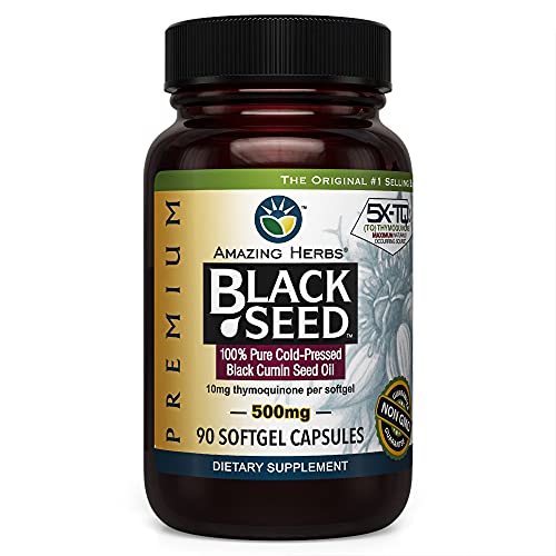 Premium Black Seed Oil Softgels, 500mg (Nigella Sativa)