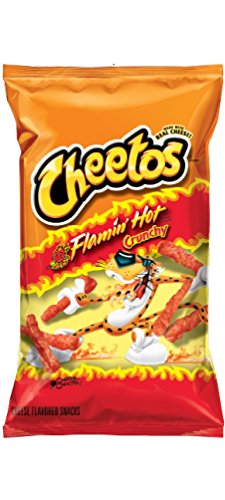 Cheetos Flamin' Hot Crunchy Snacks, 2 oz Bags (Pack of 48)