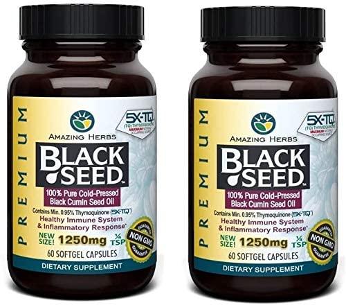 Amazing Herbs Black Seed Oil Softgels