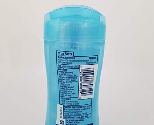 Secret Outlast Clear Gel Antiperspirant & Deodorant, Protecting Powder, 2.6 oz (4-Pack)