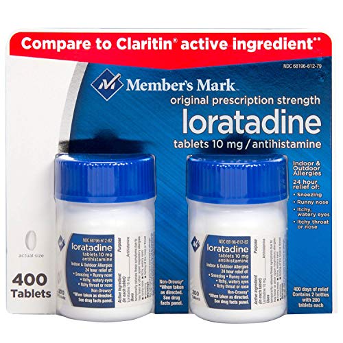 Member's Mark Loratadine 10 mg Allergy Antihistamine Tablets (400 Count)