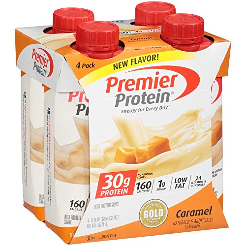 Premier Protein Caramel Protein Shake, 30g Protein, 11 fl oz (4-Pack)