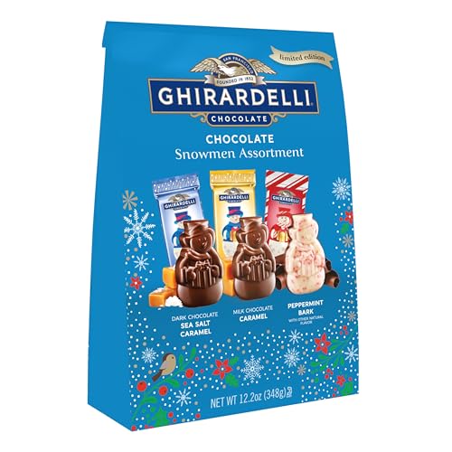Ghirardelli Chocolate Snowmen Assortment, 12.2 oz Bag