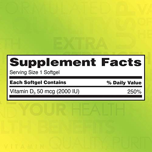 Kirkland Signature Maximum Strength Vitamin D3 2000 IU, 600 Softgels