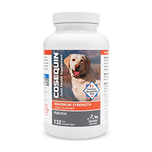 Nutramax Cosequin Maximum Strength Joint Supplement for Dogs, 132 Chewable Tablets