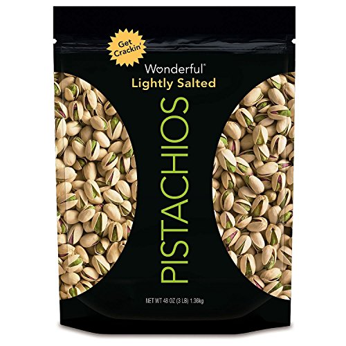 Wonderful Pistachios Roasted & Lightly Salted, In-Shell, 48 oz