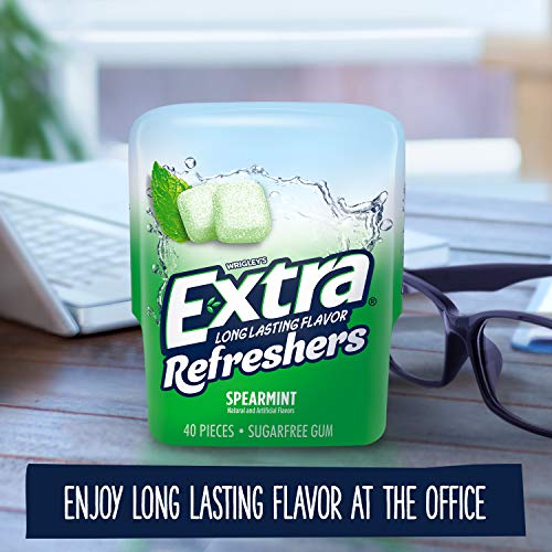 Extra Extra Refreshers Kaugummi, Spearmint, 40 Stück Flasche - Bild 4 von 8